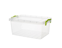 Plastový úložný box Tim 5 l - priehľadná