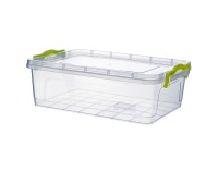 Plastový úložný box Tim 7 l - priehľadná
