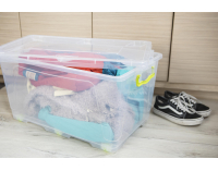 Plastový úložný box Tim 9,5 l - priehľadná