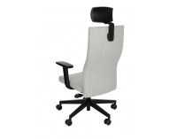 Kancelárska stolička s podrúčkami Timi Plus HD - sivá / čierna