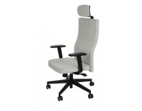 Kancelárska stolička s podrúčkami Timi Plus HD - sivá / čierna