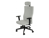 Kancelárska stolička s podrúčkami Timi Plus HD - sivá / čierna