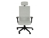 Kancelárska stolička s podrúčkami Timi Plus HD - sivá / čierna