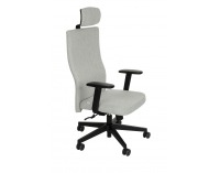 Kancelárska stolička s podrúčkami Timi Plus HD - sivá / čierna