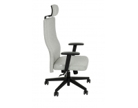Kancelárska stolička s podrúčkami Timi Plus HD - sivá / čierna