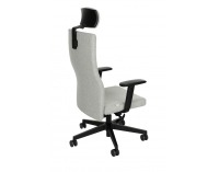 Kancelárska stolička s podrúčkami Timi Plus HD - sivá / čierna