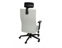 Kancelárska stolička s podrúčkami Timi Plus HD - sivá / čierna