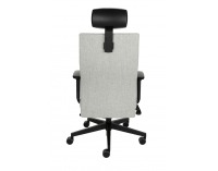 Kancelárska stolička s podrúčkami Timi Plus HD - sivá / čierna