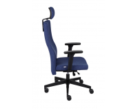 Kancelárska stolička s podrúčkami Timi Plus HD - tmavomodrá / čierna