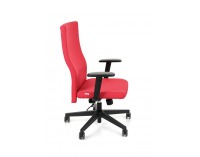 Kancelárska stolička s podrúčkami Timi Plus - červená (Kosma 02) / čierna