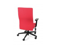 Kancelárska stolička s podrúčkami Timi Plus - červená (Kosma 02) / čierna