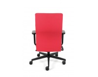 Kancelárska stolička s podrúčkami Timi Plus - červená (Kosma 02) / čierna