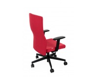 Kancelárska stolička s podrúčkami Timi Plus - červená (Medley 02) / čierna
