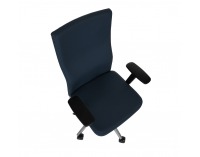 Kancelárska stolička s podrúčkami Timi Plus - čierna / chróm