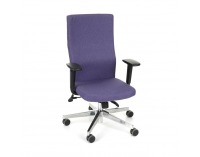Kancelárska stolička s podrúčkami Timi Plus - fialová / chróm