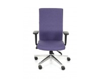 Kancelárska stolička s podrúčkami Timi Plus - fialová / chróm