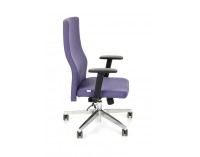 Kancelárska stolička s podrúčkami Timi Plus - fialová / chróm