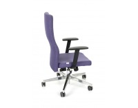 Kancelárska stolička s podrúčkami Timi Plus - fialová / chróm