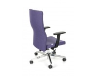 Kancelárska stolička s podrúčkami Timi Plus - fialová / chróm