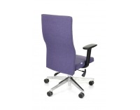 Kancelárska stolička s podrúčkami Timi Plus - fialová / chróm