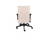 Kancelárska stolička s podrúčkami Timi Plus - krémová / čierna