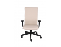 Kancelárska stolička s podrúčkami Timi Plus - krémová / čierna
