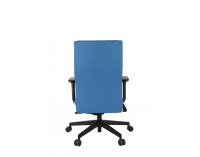 Kancelárska stolička s podrúčkami Timi Plus - modrá (Valencia 03) / čierna