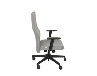 Kancelárska stolička s podrúčkami Timi Plus - sivá / čierna