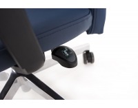 Kancelárska stolička s podrúčkami Timi Plus - tmavomodrá / chróm