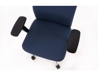 Kancelárska stolička s podrúčkami Timi Plus - tmavomodrá / chróm