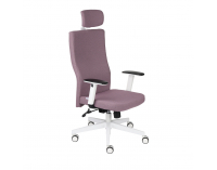 Kancelárska stolička s podrúčkami Timi W Plus HD - staroružová / biela