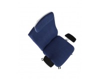 Kancelárska stolička s podrúčkami Timi W Plus HD - tmavomodrá / biela