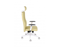 Kancelárska stolička s podrúčkami Timi W Plus HD - žltá / biela