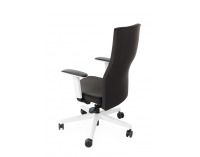 Kancelárska stolička s podrúčkami Timi W Plus - čierna / biela