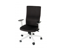 Kancelárska stolička s podrúčkami Timi W Plus - čierna / biela