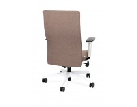 Kancelárska stolička s podrúčkami Timi W Plus - hnedá (Medley 08) / biela
