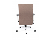 Kancelárska stolička s podrúčkami Timi W Plus - hnedá (Medley 08) / biela