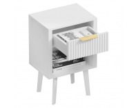 Nočný stolík Tobi - biela