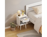 Nočný stolík Tobi - biela