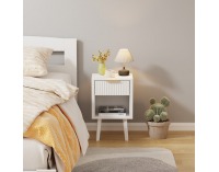 Nočný stolík Tobi - biela