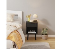 Nočný stolík Tobi - čierna