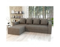 Rohová sedačka s rozkladom a úložným priestorom Tobias L/P - cappuccino