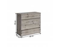 Zásuvková komoda Togos - dub welington