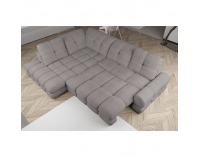 Rohová sedačka s rozkladom a úložným priestorom Tollo L Roh L - béžovosivá (taupe)