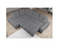 Rohová sedačka s rozkladom a úložným priestorom Tollo L Roh L - sivá