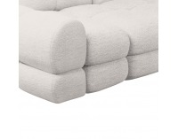 Rohová sedačka s rozkladom a úložným priestorom Tollo L Roh P - smotanová