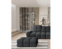 Taburetka Tollo - tmavosivá