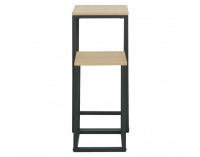 Príručný stolík (2 ks) Tolsos - dub / čierna