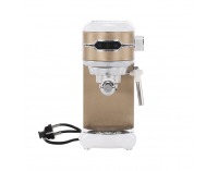 Pákový kávovar Trevor - zlatá / biela / strieborná