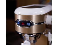 Pákový kávovar Trevor - zlatá / biela / strieborná